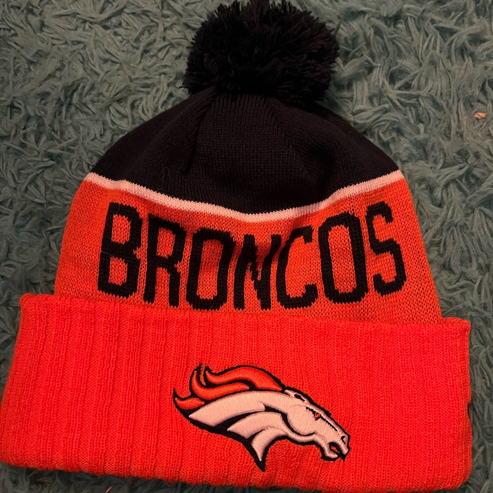NFL Broncos Orange and Black Beanie - Picture 2 of 2